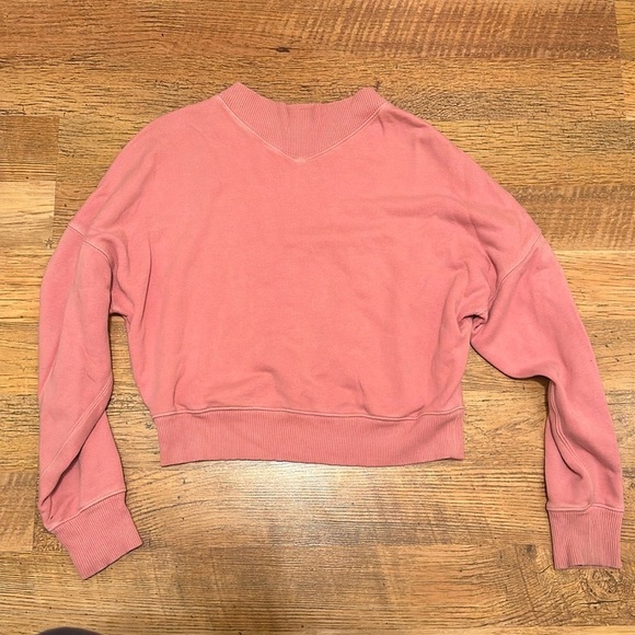 Wilfred Pink Mock Neck Sweatshirt A19 - Picture 1 of 4
